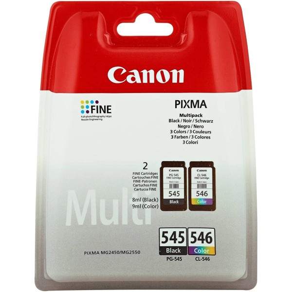 CANON PG545-CL-546 - Pack Cartouche d'encre Canon pg-545 et cl-546 8287B005