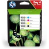 HP 903 - Pack de 4 cartouches d'encre  HP 903XL noir et couleurs 3hz51ae
