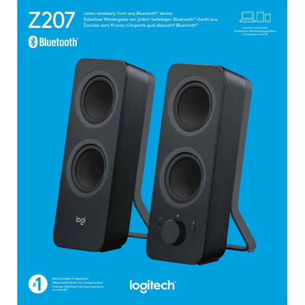Enceintes Logitech Z207 2.0 5W bluetooth