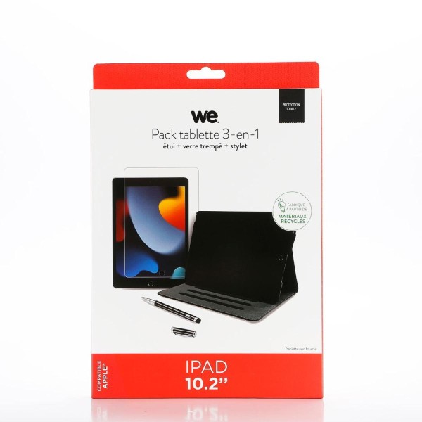 WE - Pack 3-en-1 * ETUI+PROTECTION+STYLET pour Galaxy Tab A8 • Noir
