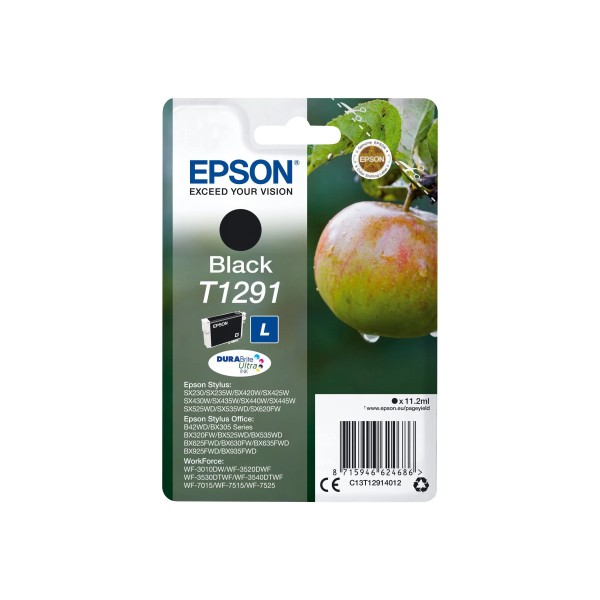 Epson T1291 - Cartouche d'encre Epson T1291 - Pomme noir