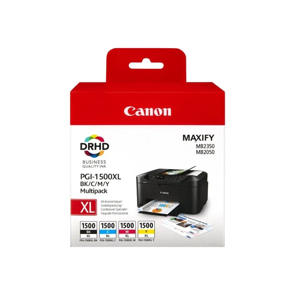 CANON PGI1500XL  - Pack 4 Cartouches d'encre Canon PGI-1500XL 9185B004