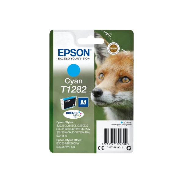 Epson T1282 - Cartouche d'encre Epson T1282  - Renard cyan