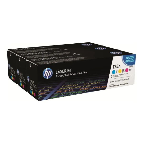 HP125A Tri-Pack Color 1xcyan + 1xjaune +1xmagenta