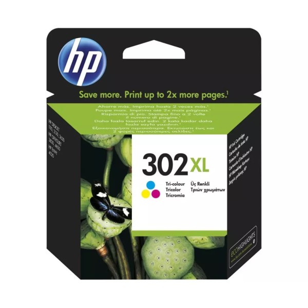 HP 302XL - Cartouche d'encre HP 302XL couleur f6u67ae