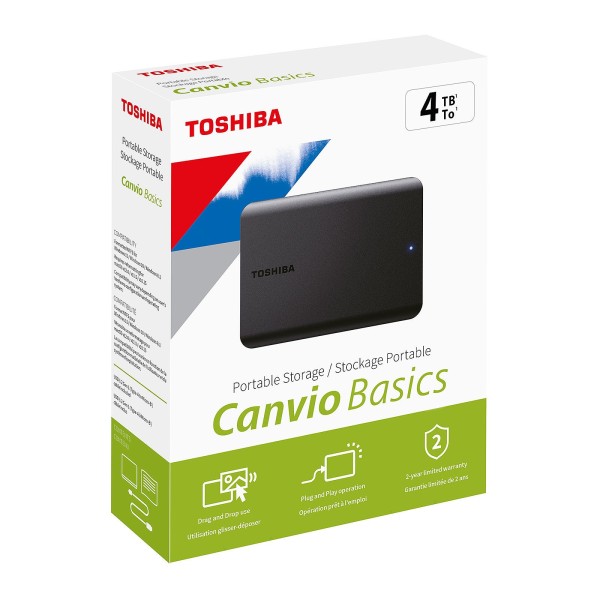 TOSHIBA Canvio Basic DD EXT. 4To 2,5 USB3.0 (TCP 6€ incl.)